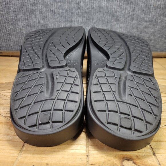 Oofos Ooahh Men's Size 14 Shoes Black Slides Comfort Orthopedic Recovery Sandals - Picture 7 of 8